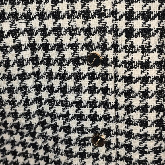 Sandro Faustina Houndstooth Mini Dress in Black & Cream, Various sizes, NWT - Picture 3 of 7